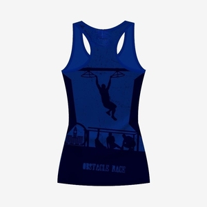 ชุดกีฬาฤดูร้อนสุภาพสตรีซอฟท์บอล Racerback เสื้อระเหิดโลโก้ที่กําหนดเองพอดี Activewear เสื้อกล้ามสําหรับผู้หญิง - Product Image 3