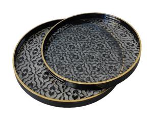 Modern <b>Metal</b> Enamel Serving Tray High Quality Handcrafted Design For Home Hotel Restaurant Table Serving Use - Product Image 1