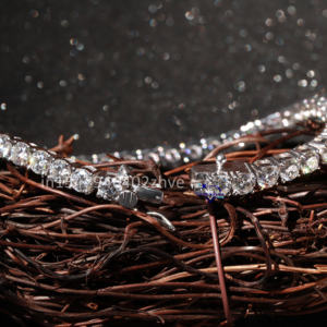 Modern Design Fine Tennis <b>Bracelet</b> Round Top Quality Lab Grown Diamond <b>Bracelet</b> 14k <b>White</b> Gold <b>Bracelets</b> for Women Timeless Gift - Product Image 6