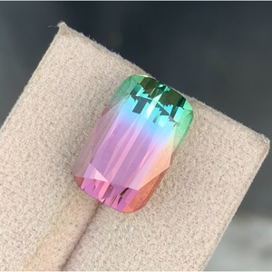 Tourmaline Pastèque Naturelle 13,55 CT Coupe Coussin Clair et Pur Gemme Lumineuse d'Afghanistan - Product Image 1
