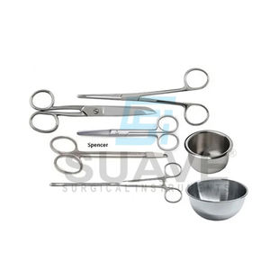 El mejor Material de alta calidad, instrumentos quirúrgicos de acero inoxidable, juegos de apósitos, uso para Surgrey por SUAVE SURGICAL INSTRUMENTS - Product Image 1