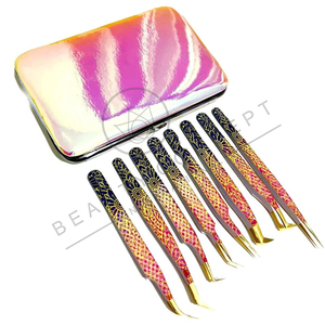 Pince à épiler pour extensions de cils 3D 6D Volume 8pc Set Tool By Beauty Concept Eco-Friendly - Product Image 6