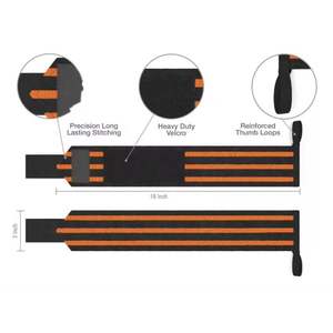 2025 Wraps de poignet de poids lourd Cross Training Gym Wraps Top Seller 2025 Étiquette personnalisée pour une utilisation en toute sécurité - Product Image 2