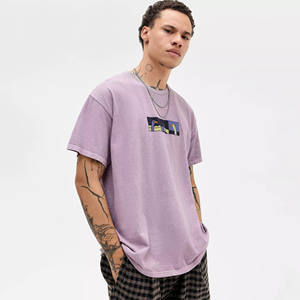 T-shirt imprimé vintage pour homme, coupe classique, 100% coton, poids lourd, streetwear, épaules tombantes, design tendance, blanc, rapide - Product Image 1