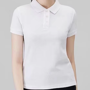 Polo Mujer Cuello Nueva de manga corta Camiseta sin costuras Verano Delgado Ligero Polo Deportes - Product Image 1