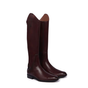 Servicio OEM de alta calidad Logotipo personalizado Western Equestrian Nuevas botas de equitación Botas largas de cuero para montar a caballo - Product Image 1