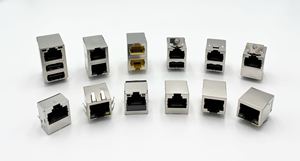 10/100M RJ45 Ethernet Connector Socket Tab Down avec LED et transformateur Cliquez et connectez-vous facilement! - Product Image 4