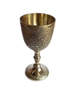 Qualité supérieure à la main 100% pur laiton moscou Mules verre à vin gobelet Unique calice tasse Bidri Nakkashi travail grand vin cadeau - Product Image 1