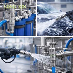 Raccord pneumatique rapide en acier inoxydable de 1/4 pouce, filetage femelle, anti-rouille. JTSP-14SF - Product Image 2