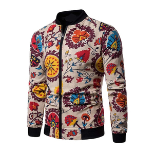 Chaqueta de bombardero con estampado de sublimación de diseño personalizado de invierno 2024 para hombres 100% poliéster OEM moda informal a prueba de viento - Product Image 1