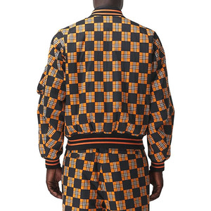 Blouson aviateur en laine élégant pour hommes avec col montant de haute qualité, manches longues, tenue décontractée pour l'hiver, nouveau design - Product Image 4