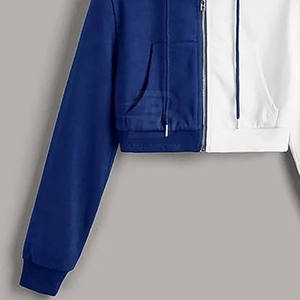 เสื้อครอปแบบมีฮู้ดสำหรับฤดูหนาวสินค้ามาใหม่เสื้อผ้ามีฮู้ดด้านหน้าทำจากวัสดุทนทาน - Product Image 4