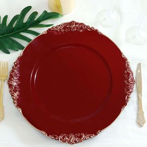 Plaque de charge en métal élégante réutilisable de qualité supérieure pour la décoration de table à manger de banquet de luxe avec des configurations élégantes d'événement de mariage - Product Image 1