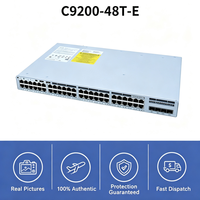 Cisco Switch Catalyst C9200-48T-E 48 Port Gigabit Ethernet StackWise 160 Maks 8 Unit Dapat Ditumpuk Switch Jaringan Enterprise Layer 3
