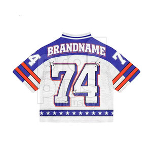 Maillot de football classique à manches courtes respirant, taille plus, inspiré de l'ancienne école, design rétro vintage pour équipe - Product Image 2