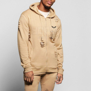 2025 mode Streetwear en détresse en gros survêtement conception personnalisée survêtement en détresse à vendre - Product Image 4