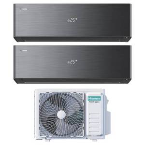 Hisense X Black Modelo 2AMW35U4RGC Aire Acondicionado Inverter Inteligente Dual Split R32 A++ Energy Pro 9000+9000 BTU Con Conectividad Wi-Fi para - Product Image 1