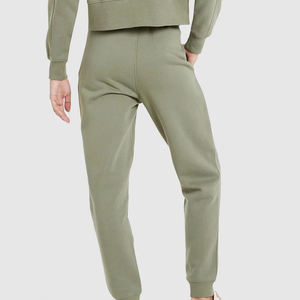 Pantalones de chándal acampanados anchos de lana GSM 280 de Color transpirable de alta calidad para mujer a la venta pantalones de chándal Acampanados para mujer a precios baratos para niña - Product Image 3