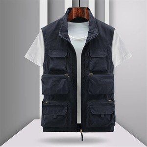 Nuevos chalecos de secado rápido de malla para exteriores de verano para hombre, chalecos finos, chaquetas sin mangas para escalada, chaleco para hombre/bolsillo 5 dimensiones - Product Image 1