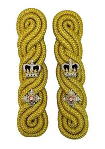 Wholesale Custom Embroidery Epaulets Shoulder Boards Badges Uniform <b>Accessories</b> Best Quality - Product Image 2