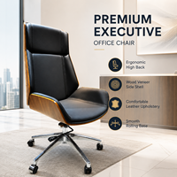Fabricant de meubles de Guangzhou, vente en gros de chaises de bureau de direction modernes en cuir, chaise de salle de conférence réglable en cuir PU