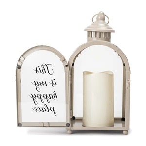 Lanterne en métal à découpes de style artisanal, idéale pour la décoration intérieure, les cadeaux et les expositions festives, vente en gros en provenance d'Inde - Product Image 5