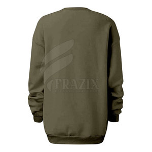 Sweat-shirts en coton à manches longues pour hommes, coupe classique, col rond, motif uni, confortables, pour l'hiver, vente en gros - Product Image 2