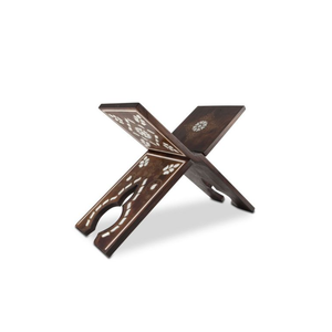 Soporte de libro Corán de madera hecho a mano de alta calidad Incrustaciones de nácar estilo árabe al por mayor de Vietnam - Product Image 1