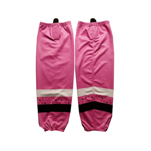 ถุงเท้าฮอกกี้น้ำแข็งแบบยูนิเซ็กซ์ คุณภาพสูง 100% โพลีเอสเตอร์ แบบข้อสั้น สกรีนโลโก้ได้ กันลื่น สำหรับฤดูร้อน ขายส่ง ราคาพรีเมียม ราคาถูก - Product Image 2