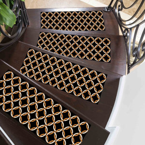 Tapis imprimé à motifs géométriques, lavable en machine, design moderne, facile à nettoyer, tapis d'entrée - Product Image 2