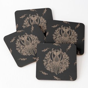 Posavasos de madera de acacia fino de corte láser auténtico, producto de moda de tamaño y forma personalizada más vendido para mesa - Product Image 3