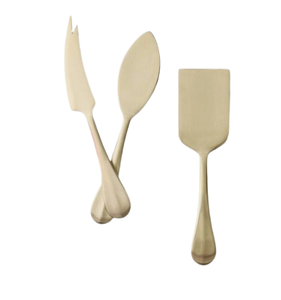 Herramienta de queso para restaurante de hotel Juego de cuchillos de acero inoxidable de alta venta Cuchillo multiusos pulido dorado - Product Image 5