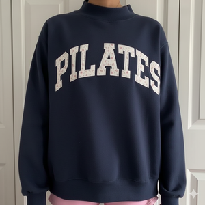 Top Holgado de Cuello Alto para Mujer, Estilo Urbano, Informal, para Invierno y Otoño, Transpirable, Corte Holgado, Estilo Minimalista para un Look Cómodo y Diario - Product Image 1