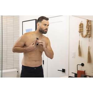 Tondeuse portable sans fil double face humide et sèche tout-en-un à lame unique pour le corps, le visage, les oreilles et les poils du nez, en plastique - Product Image 5