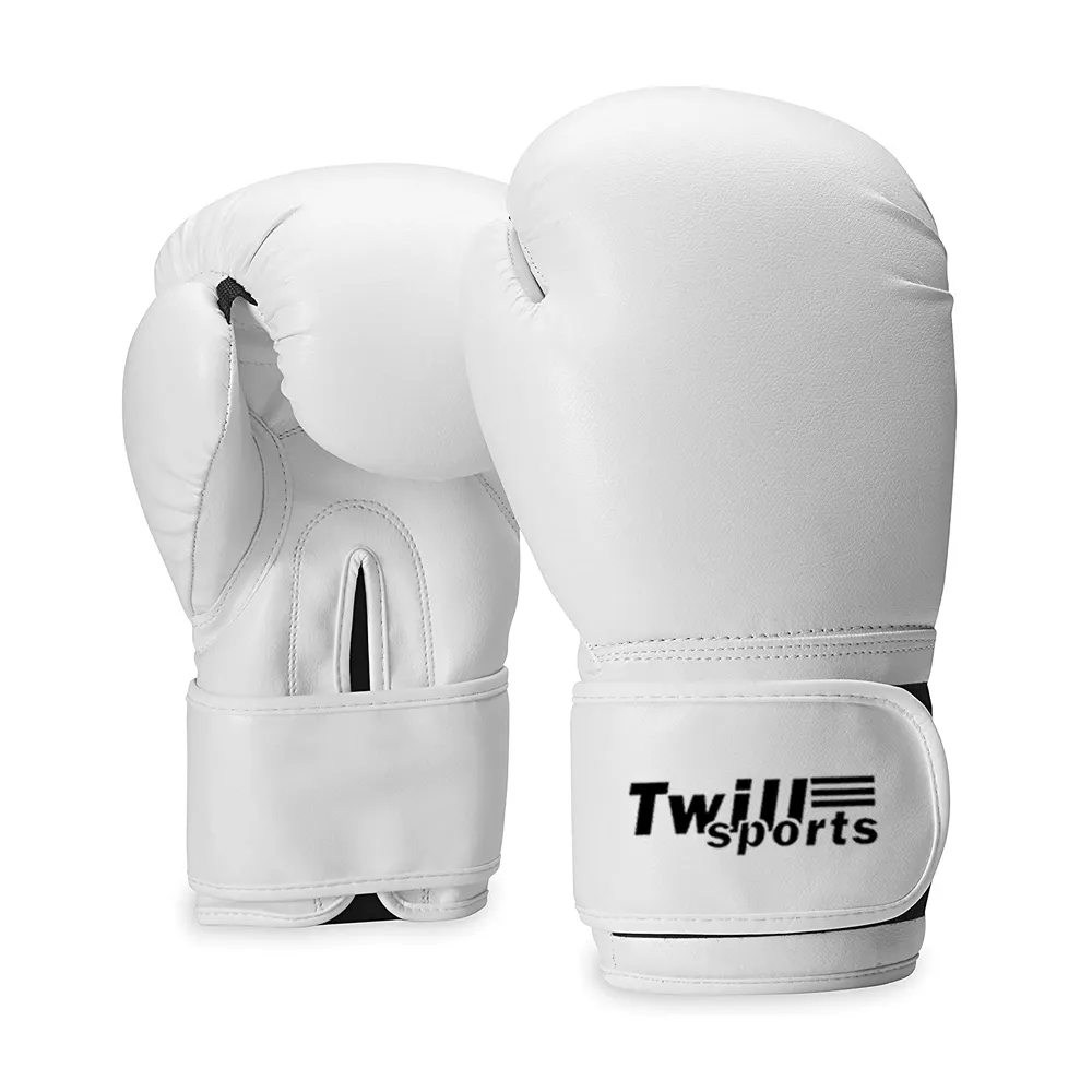Nuevos guantes de boxeo de cuero PU de alta calidad diseñe sus propios guantes de boxeo de entrenamiento de lucha Muay Thai