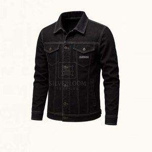 Chaqueta vaquera informal para hombre con cierre de botón Opciones de varios colores Logotipo personalizado Servicio de diseño Chaqueta de invierno disponible - Product Image 5