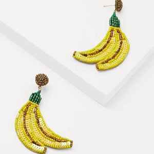 Boucles d'oreilles occidentales perlées de style européen américain Design vert jaune avec clous en or pané Ensemble de mariage bohème en gros - Product Image 1