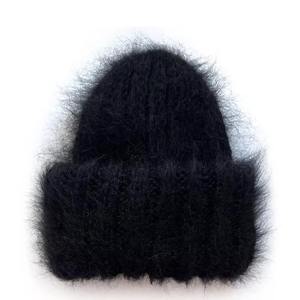 Manufacturer Knitted Warm Winter Custom Logo Furry All Print Front Back 100% Wool Beanie Cap High Quality Breathable Waterproof - Product Image 4