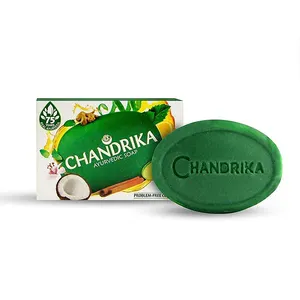 Chandrika Bath Soap Ayurvedic Herbal And Vegetable Oil Soap 75g