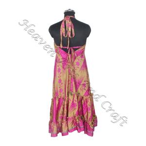 SD007 Saree / Sari / Shari Vêtements indiens et pakistanais de l'Inde Hippy Boho Fabricant et exportateur de vêtements pour femmes Vintage Sari - Product Image 2