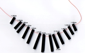 Lot de 13 perles pendentifs en hématite noire de 13-30 mm, forme irrégulière, pour la fabrication de bijoux - Product Image 4