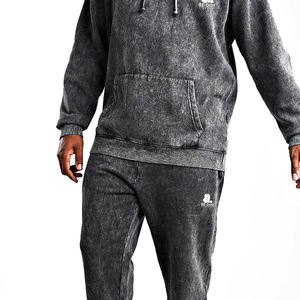 ชุดวิ่งออกกำลังกายผ้าฝ้าย100% ระบายอากาศได้ดีสำหรับผู้ชายฮิปฮอปออกแบบโลโก้ได้ตามต้องการสำหรับฤดูหนาว - Product Image 4