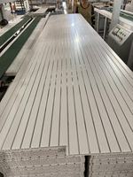 Panneaux rainurés en PVC Premium Sliver Line, résistants à l'humidité et au feu, antistatiques, pour la découpe de grilles murales et de plafonds décoratifs intérieurs