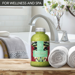 Aromatika Sal Marina Natural de Eucalipto para Baño Corporal 600g con Aceite Esencial Estimulante y Extracto de Plátano - Product Image 2
