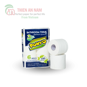 Ocean Fresh Eco Soft 2 Ply เยื่อไม้บริสุทธิ์ย่อยสลายได้ทางชีวภาพกระดาษชำระม้วนลายนูนออกแบบลายจุดธรรมดา160g แพคเกจที่กำหนดเอง - Product Image 1