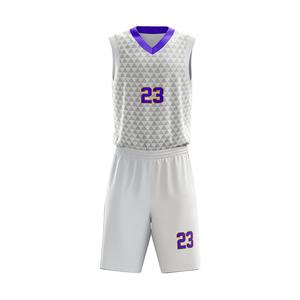 Uniforme de basket-ball de haute qualité en polyester 100% uniforme de basket-ball de sport de plein air personnalisé 2025 - Product Image 3