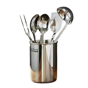 Porte-couverts de cuisine en acier inoxydable au design élégant, forme ronde, design angulaire, support de rangement décoratif pour couverts de table - Product Image 6