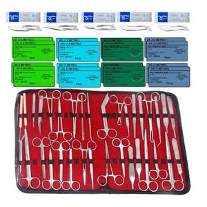 ชุดเครื่องมือผ่าตัดสำหรับนักศึกษาแพทย์ 168 ชิ้น ทำจากเหล็ก สำหรับใช้กับม้า เป็นมิตรกับสิ่งแวดล้อม ทนทาน - Product Image 3