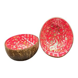 Bol en noix de coco en coquillage poli classique Ensemble de vaisselle durable et écologique Idée cadeau unique Vietnam 2 quantités disponibles - Product Image 6