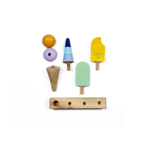 Fiestas Soporte de cono de helado de madera Soporte de rollo de mano de sushi Soporte de cono de helado Soporte de exhibición para vender - Product Image 4